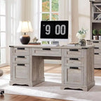 Bureau de direction de ferme de 60 po, Bureau d'ordinateur de maison en bois