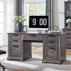 Bureau de direction de ferme de 60 po, Bureau d'ordinateur de maison en bois
