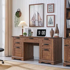 Bureau de direction de ferme de 60 po, Bureau d'ordinateur de maison en bois